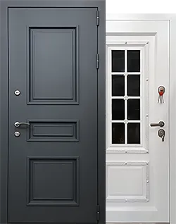 Каталог металлических дверей С металлобагетом